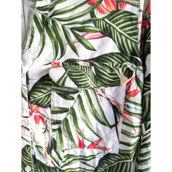 Roberta Roller Rabbit Nusa Penida Shirra Green Shirt Dress Medium - Picture 5 of 6